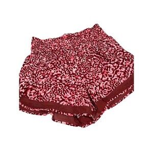 Athleta Mesh racer run high rise 3 inch shorts Sz Xs clouded leopard NWOT